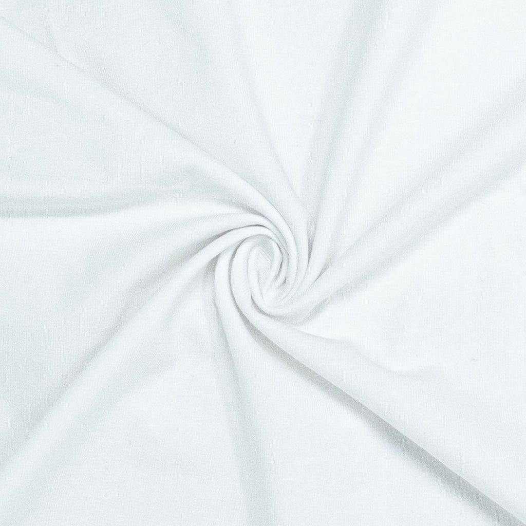 MAILLE JERSEY COTON LYCRA BLANC OPTIQUE