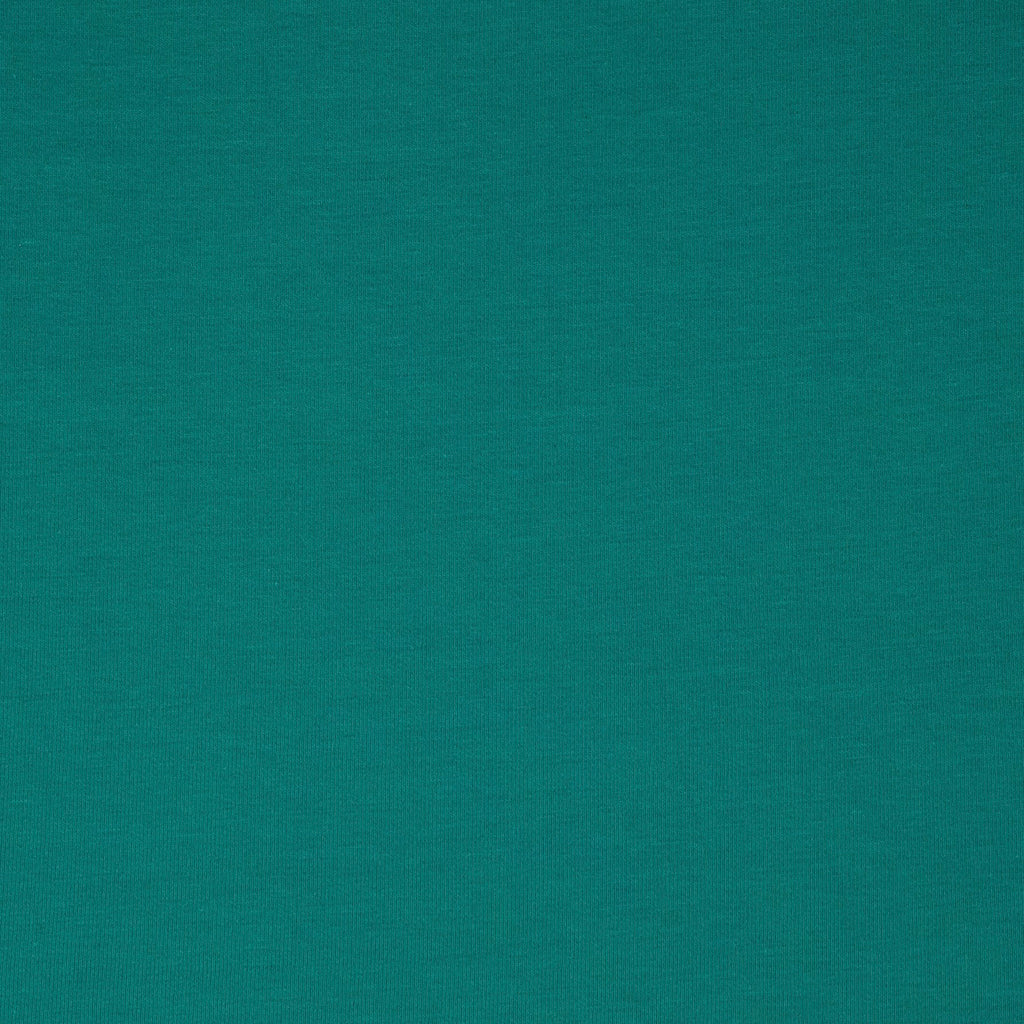Maille de coton lycra bleu turquoise fumé