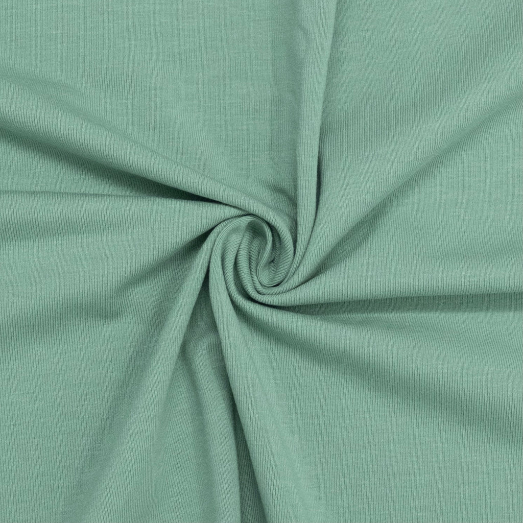 POINT COTON LYCRA VERT SAUGE SOUPLE