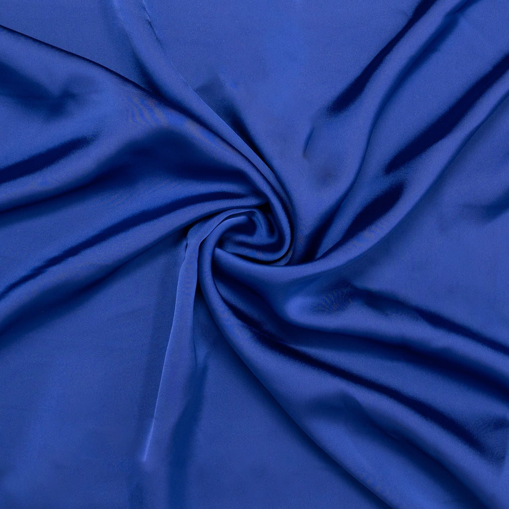 TISSU À HABILLAGE EN SATIN BLEU