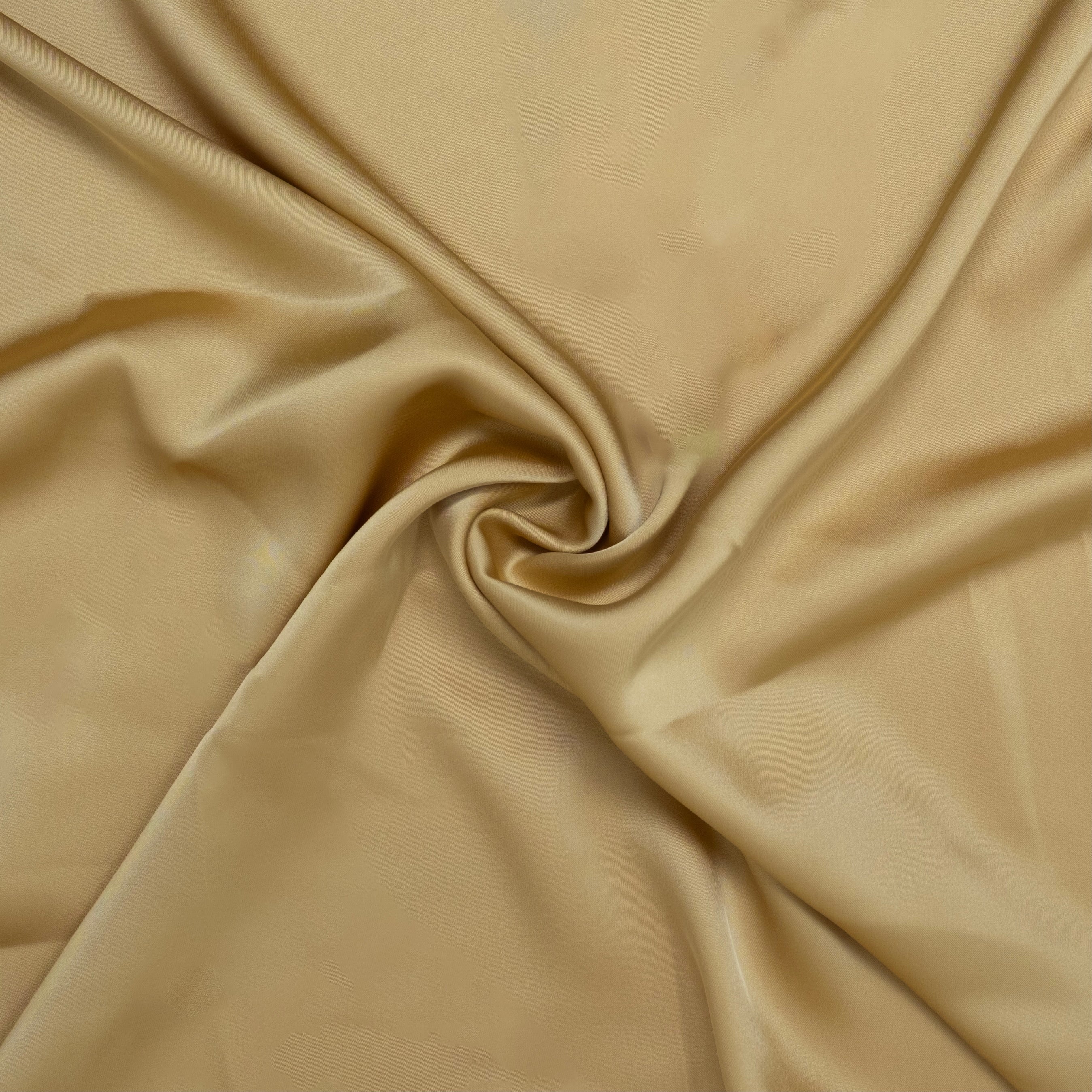 TISSU DE ROBE EN SATIN DORÉ