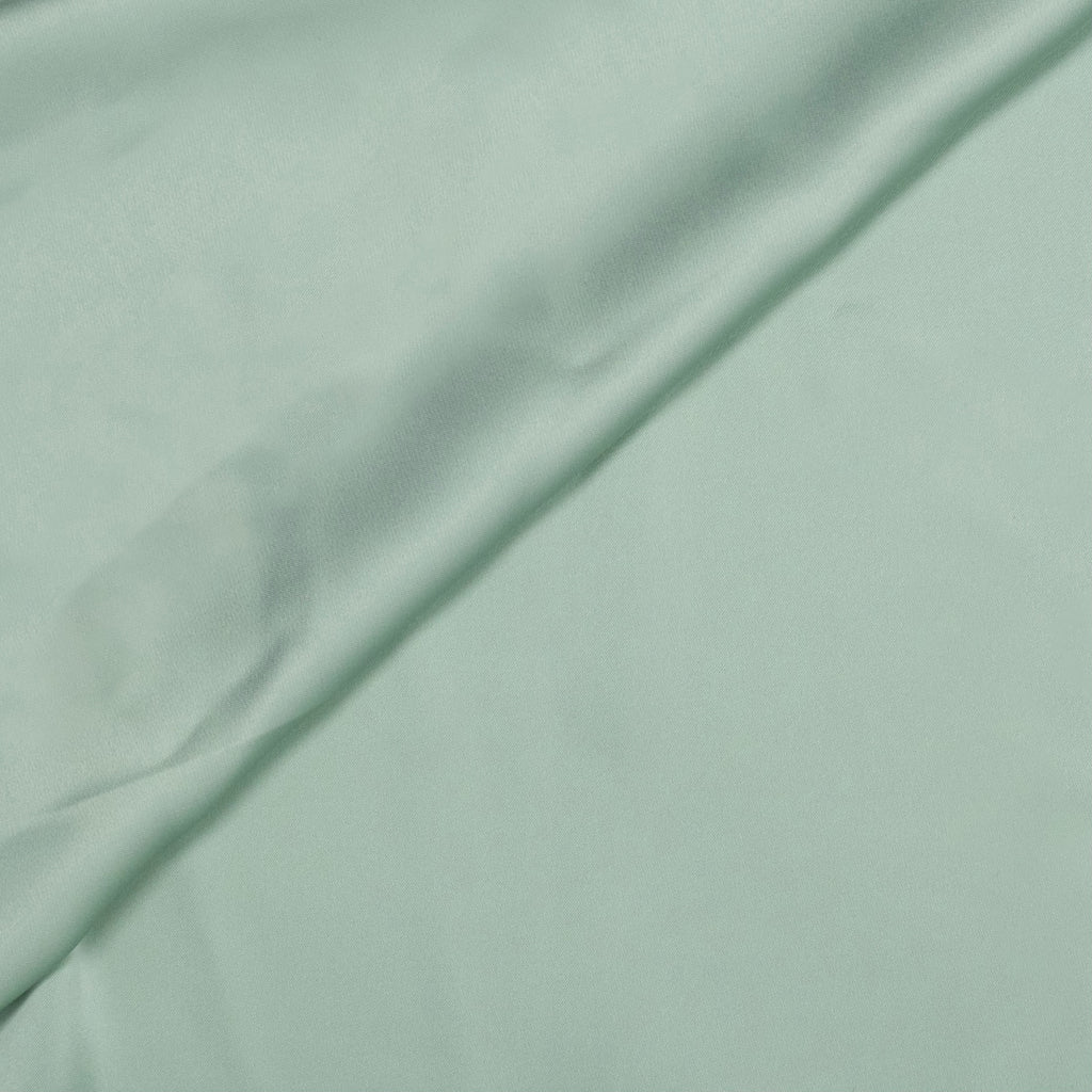 TISSU DE ROBE EN SATIN VERT AIGUE-MARINE