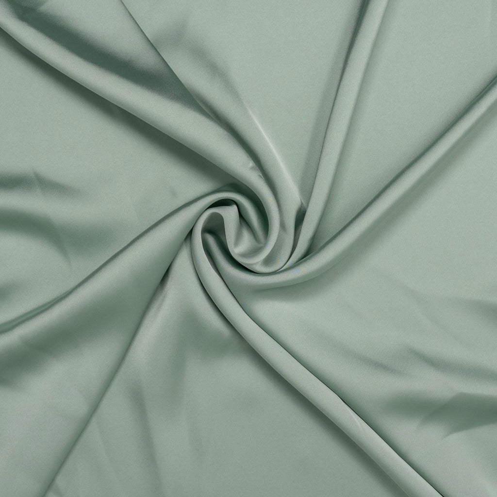 TISSU DE ROBE EN SATIN VERT AIGUE-MARINE