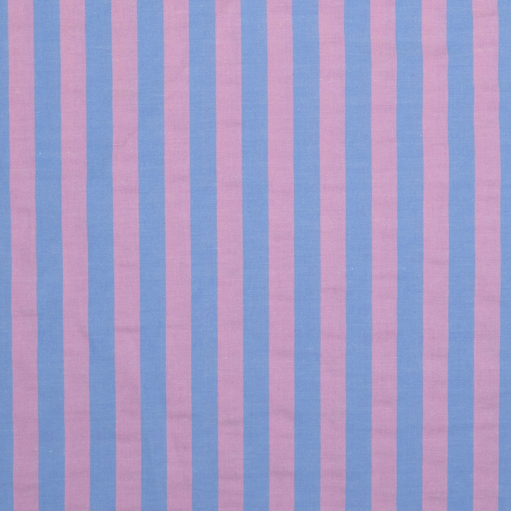 POPELÍN ESTAMPADO RAYAS PASTEL ROSA - AZUL