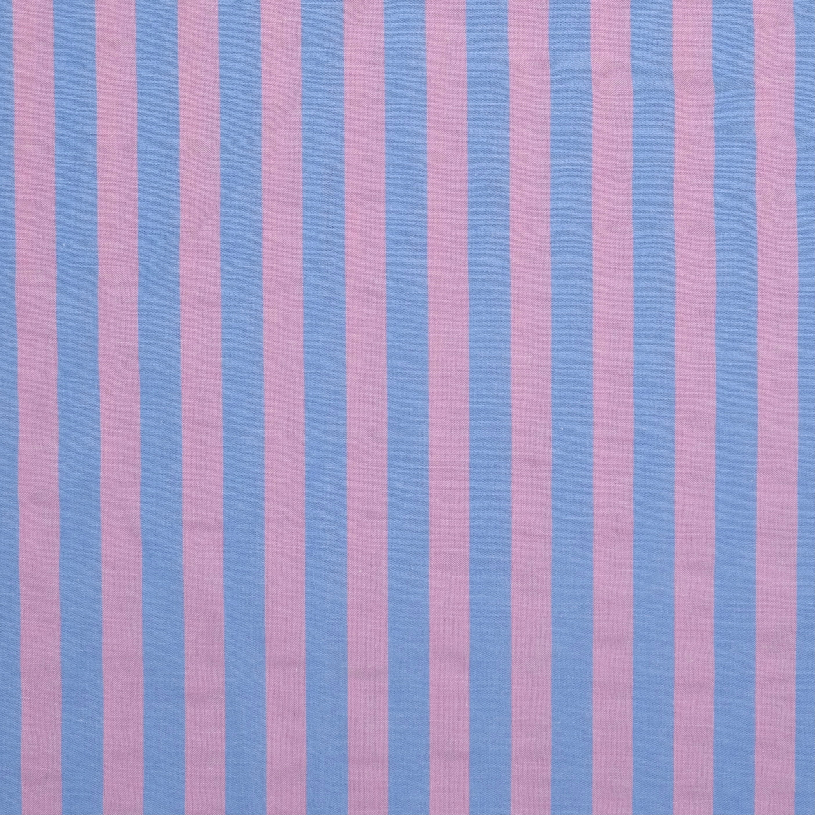 POPELÍN ESTAMPADO RAYAS PASTEL ROSA - AZUL