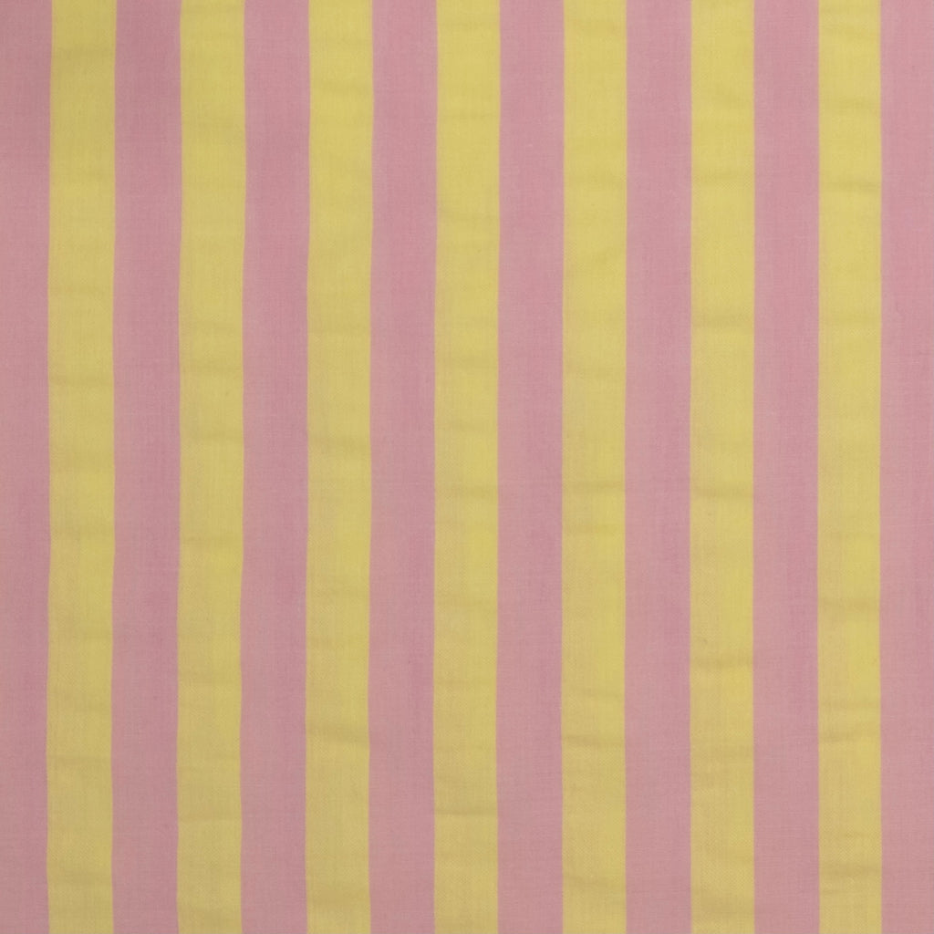 POPELÍN ESTAMPADO RAYAS PASTEL ROSA - AMARILLO