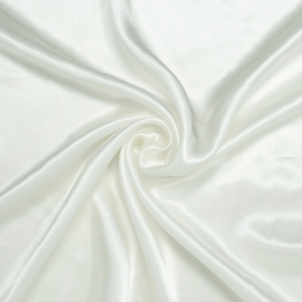 SATIN DE SOIE BLANC