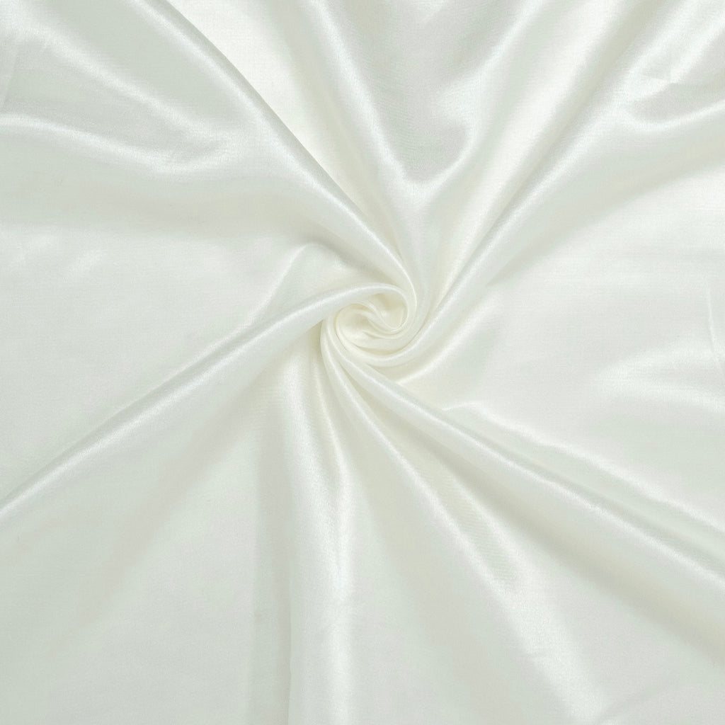 SATIN SOIE VISCOSE PPT BLANC
