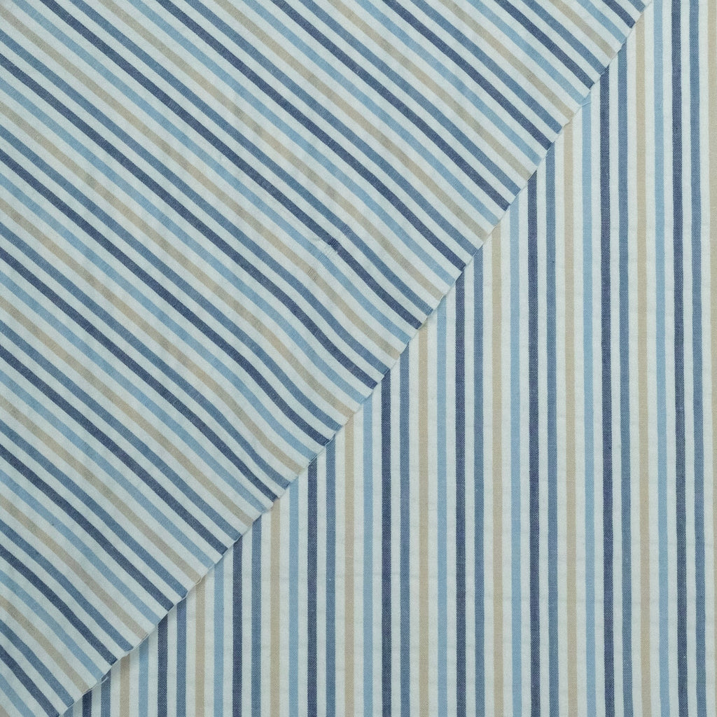 SEERSUCKER MIL RAYAS TONOS AZULES