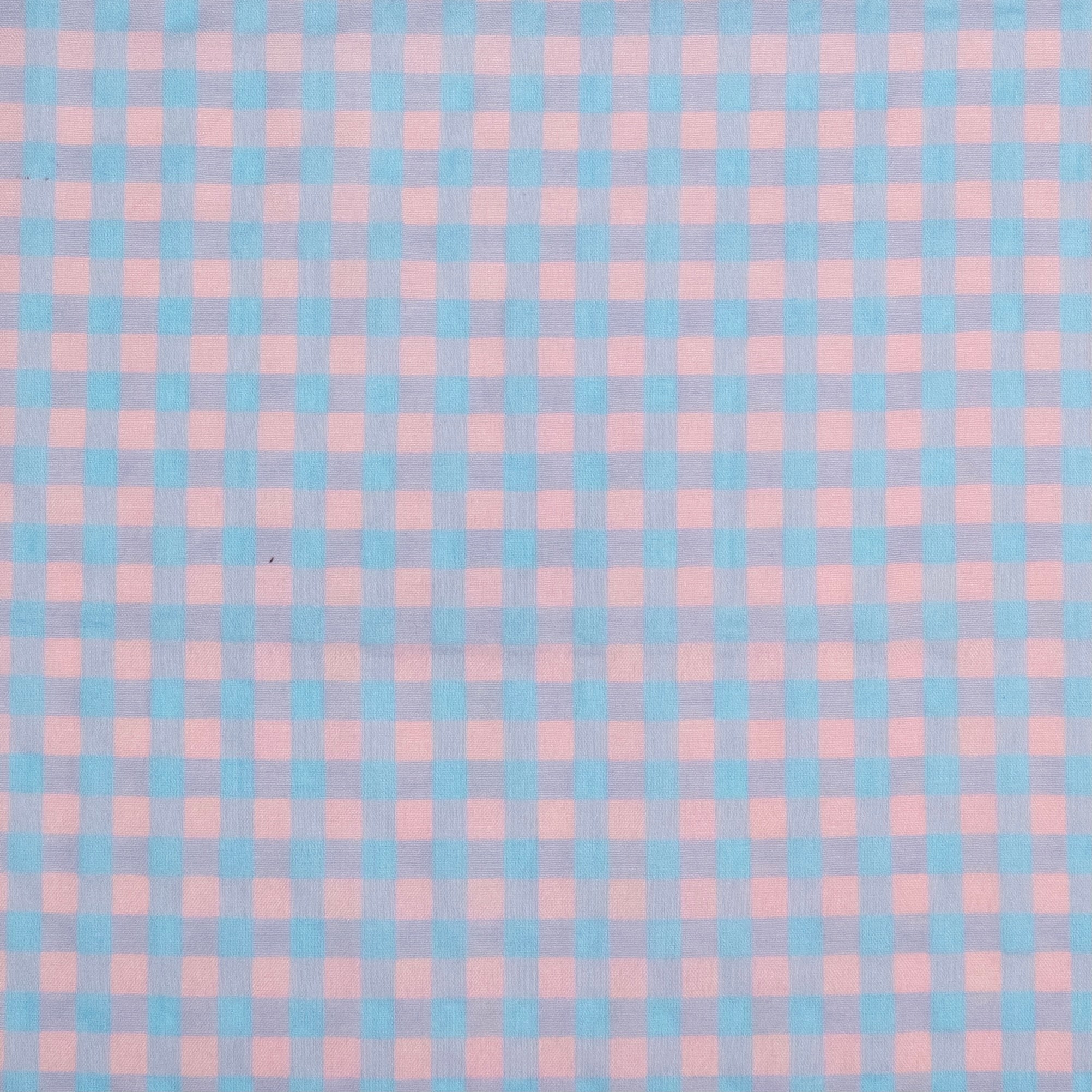VICHY SEERSUCKER AZUL - ROSA PALO