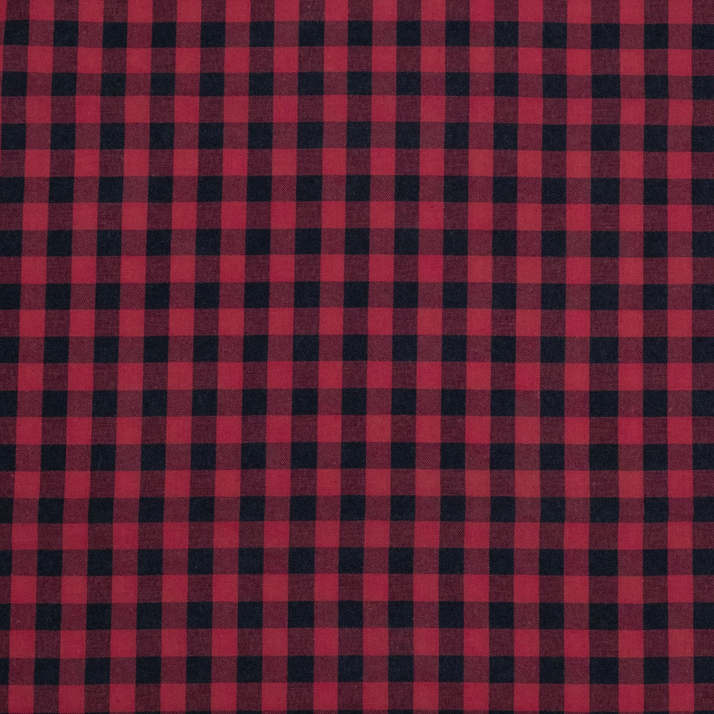 VICHY SEERSUCKER NEGRO - ROJO