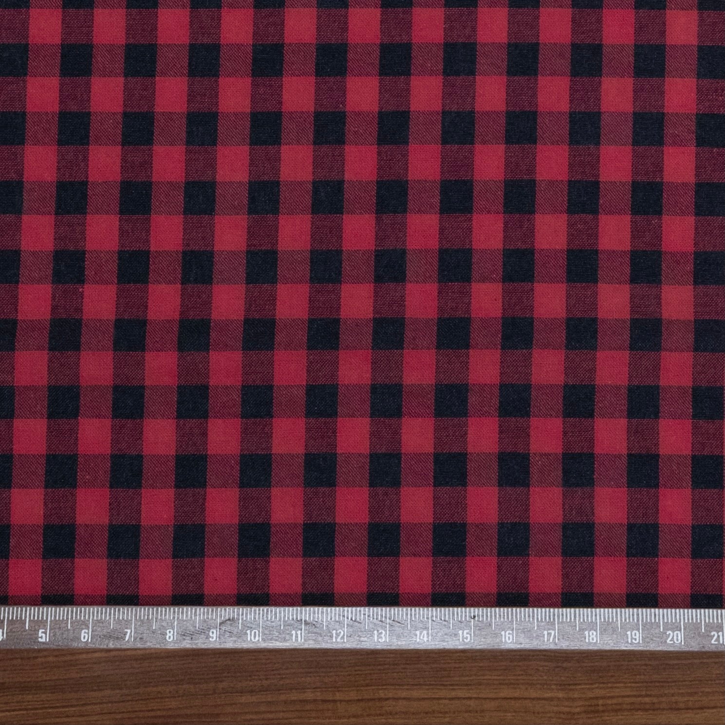 VICHY SEERSUCKER NEGRO - ROJO