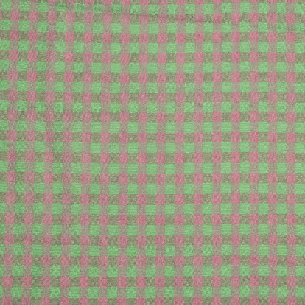 VICHY SEERSUCKER VERDE - ROSA
