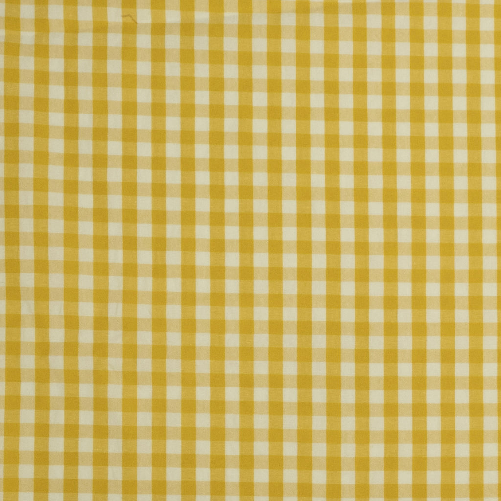 SEERSUCKER À CARREAUX JAUNE