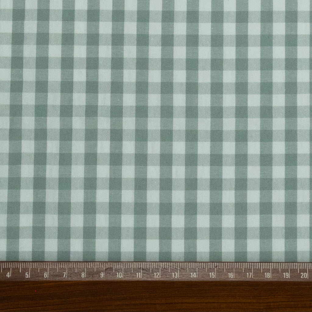 SEERSUCKER VERT GRIS VICHY