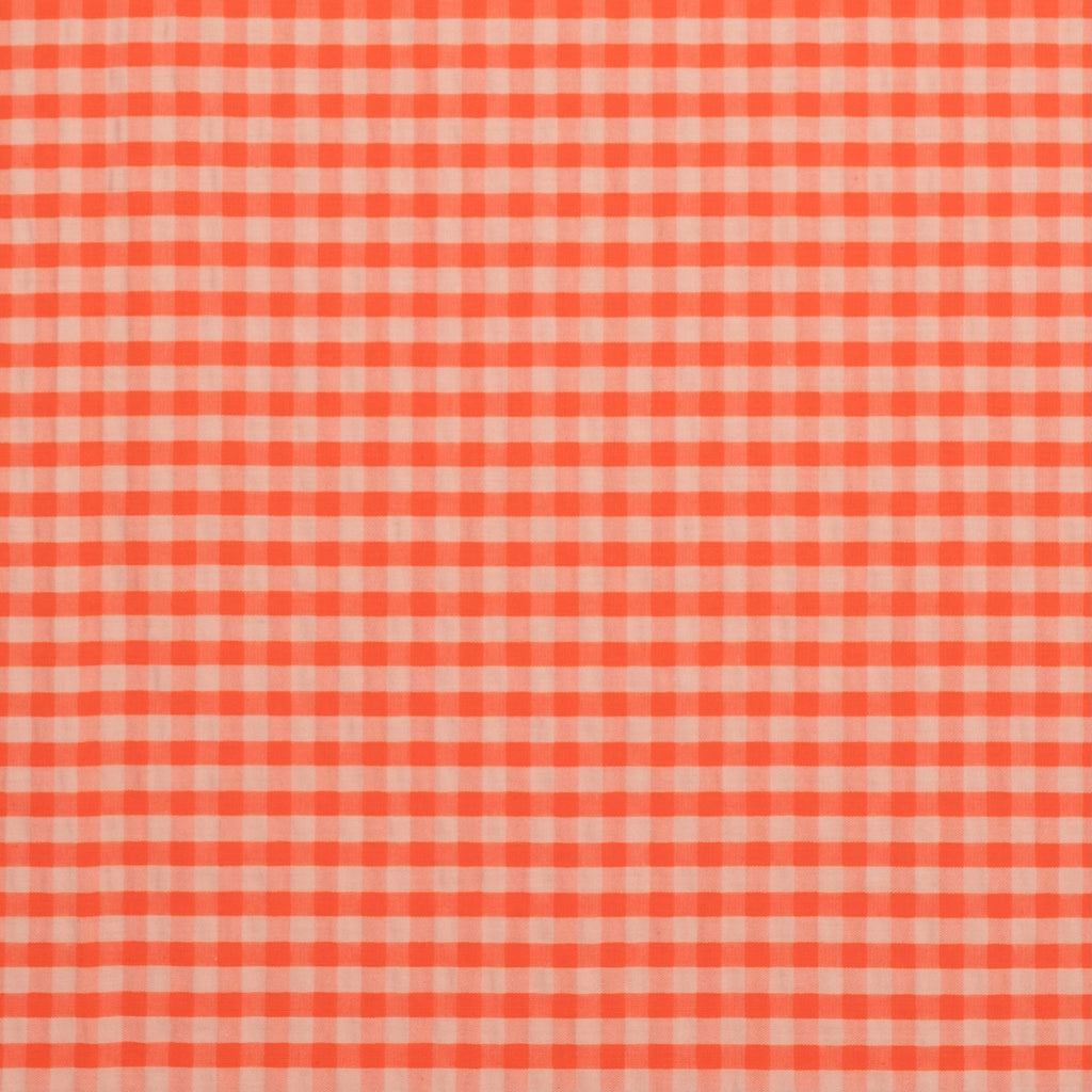 VICHY SEERSUCKER MINI CORAL FLUOR