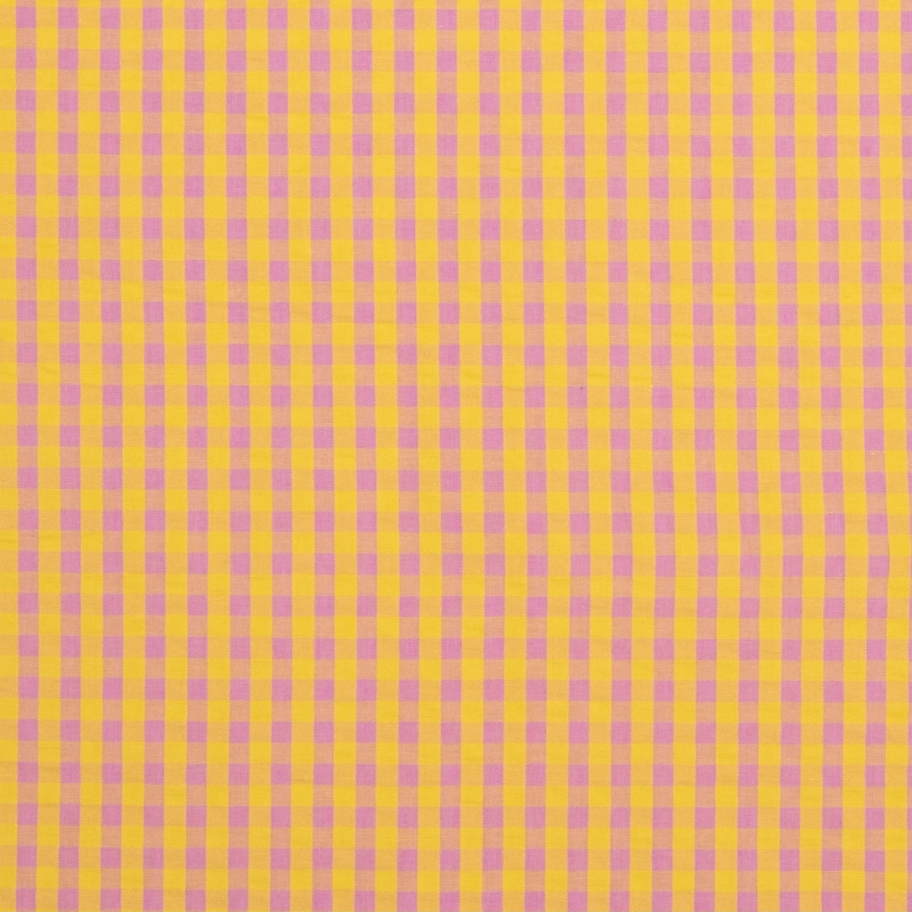 VICHY SEERSUCKER MINI ROSA - AMARILLO