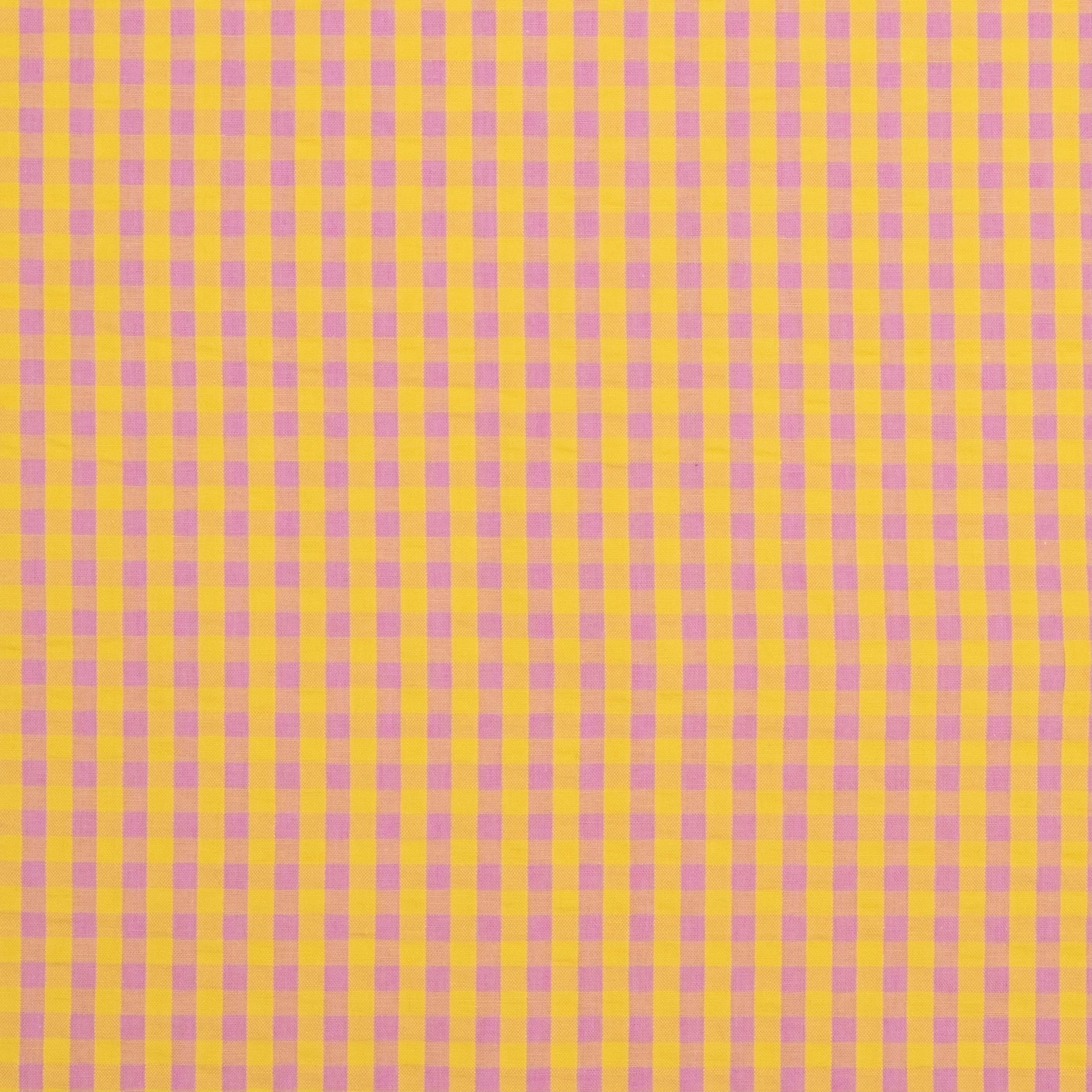 VICHY SEERSUCKER MINI ROSA - AMARILLO